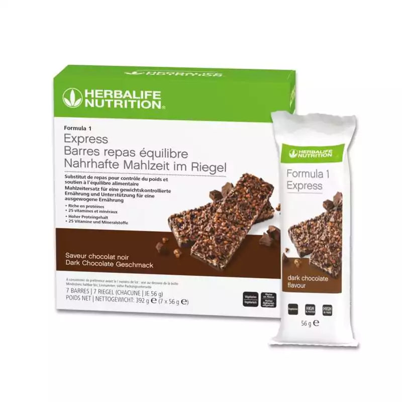 Herbalife Formula 1 Riegel Dark Chocolate 7x56g