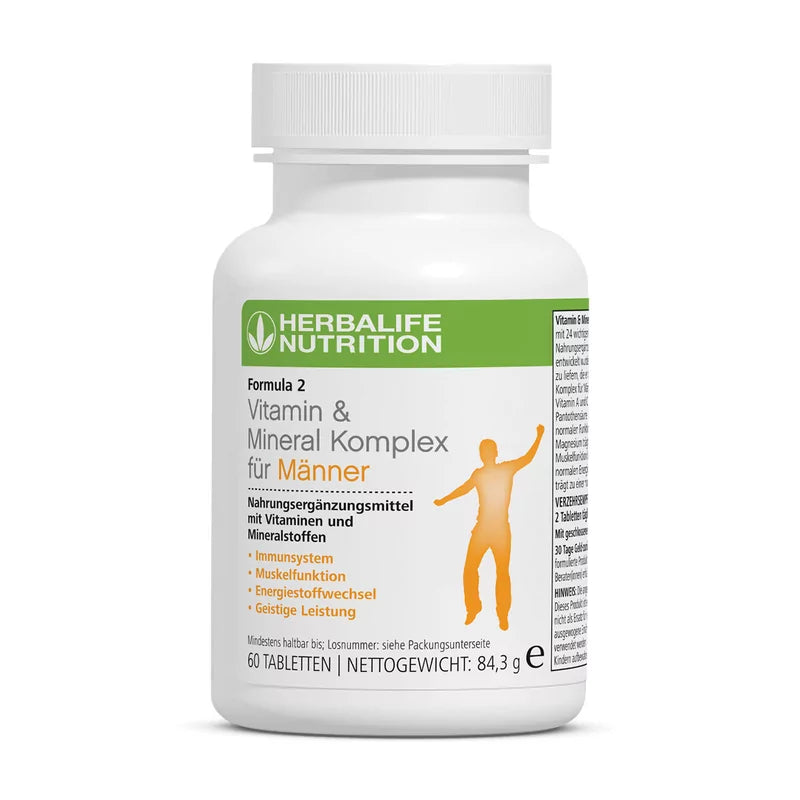Herbalife Formula 2 Vitamin Mineral Komplex Männer 60 Tabletten