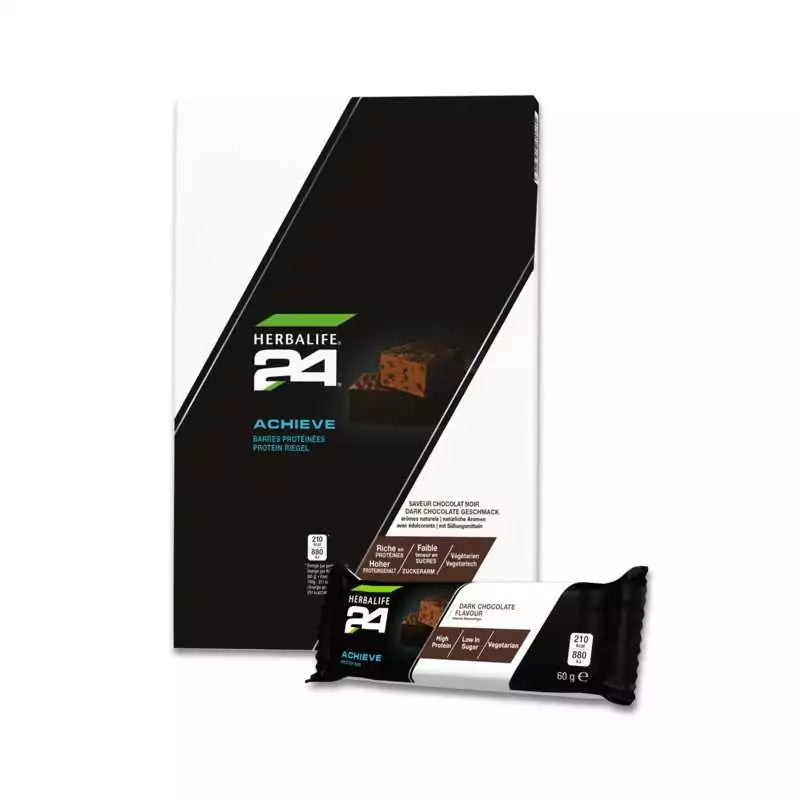 Herbalife H24 Achieve Protein Riegel Dark Chocolate 6x60g